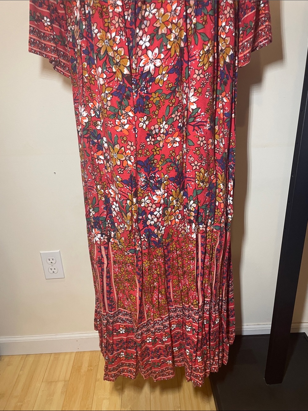 JODIFL Red Floral Tie-Front Maxi Dress - Picture 4 of 10